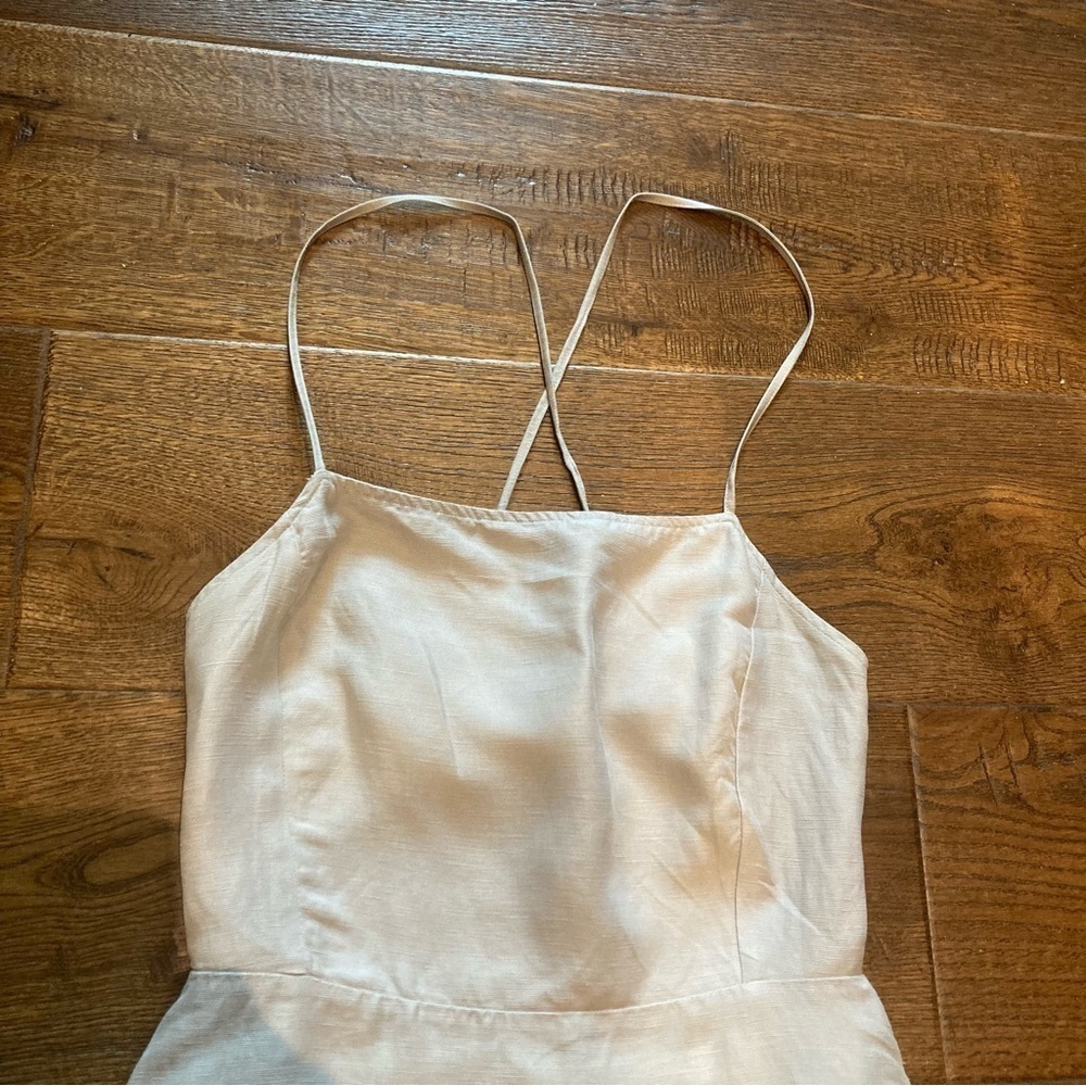 WILFRED Sz 8 Spaghetti Strap Lined Pencil Skirt Seam Pocket Zipper Closure Dress - Picture 3 of 13